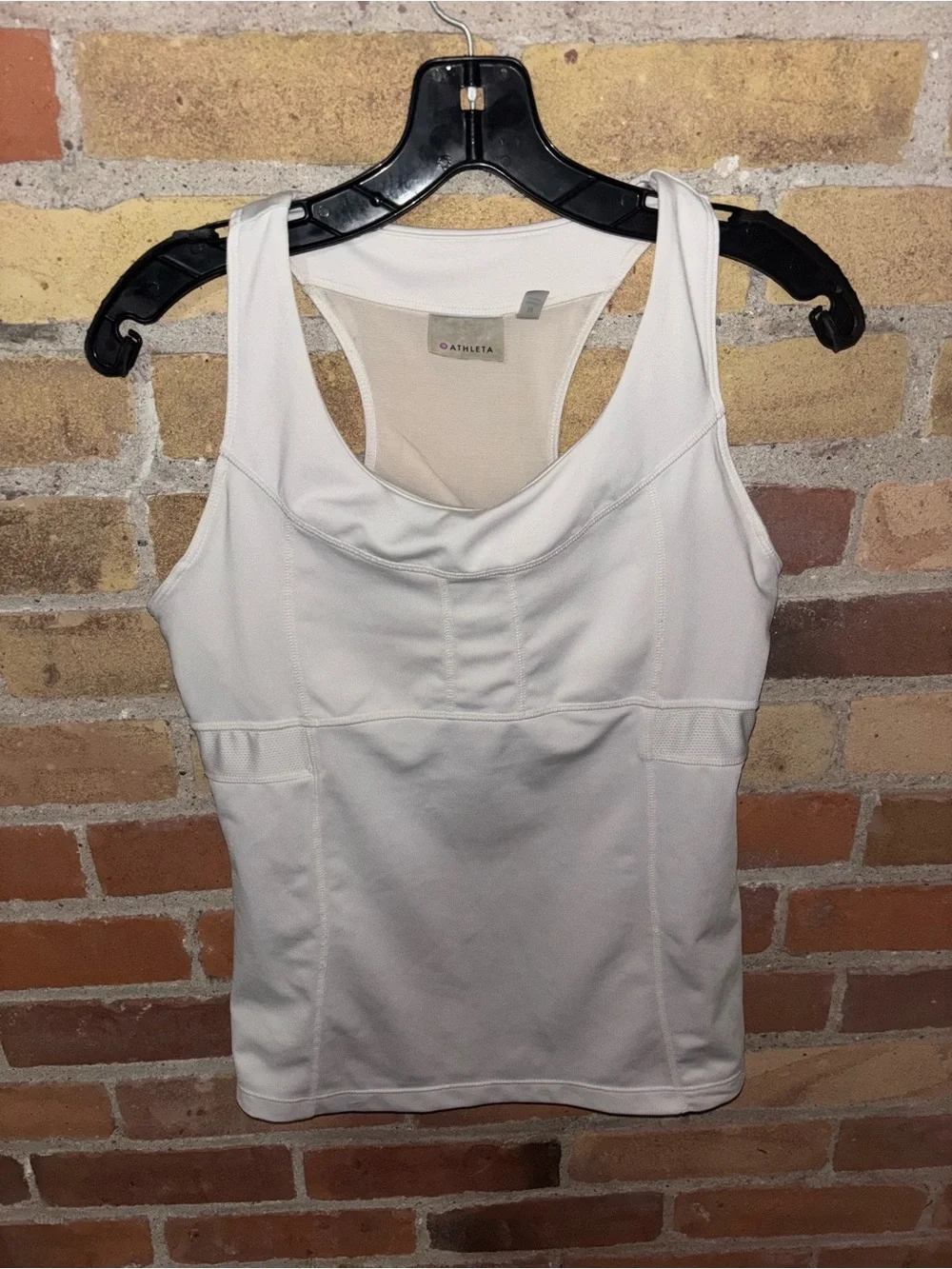 Athleta Cream Racerback Performance Tank - Picture 1 of 4